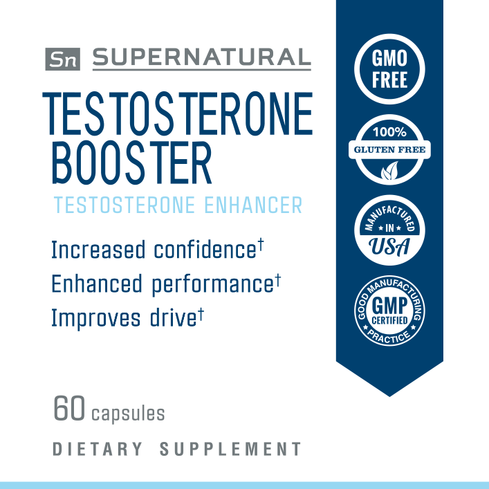 Supernatural Testosterone Booster Supplement label